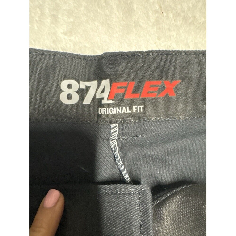 Dickies 874 Men’s Flex Work Pants - Black, Size 42/30 0112 - Picture 4 of 12
